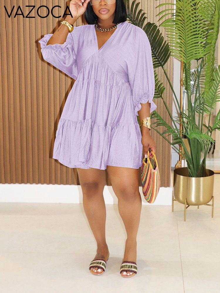 Tiered Ruffle Flowy Dress