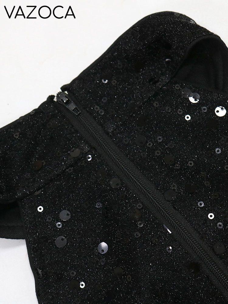 Sequin Cutout With Bow Mini Dress