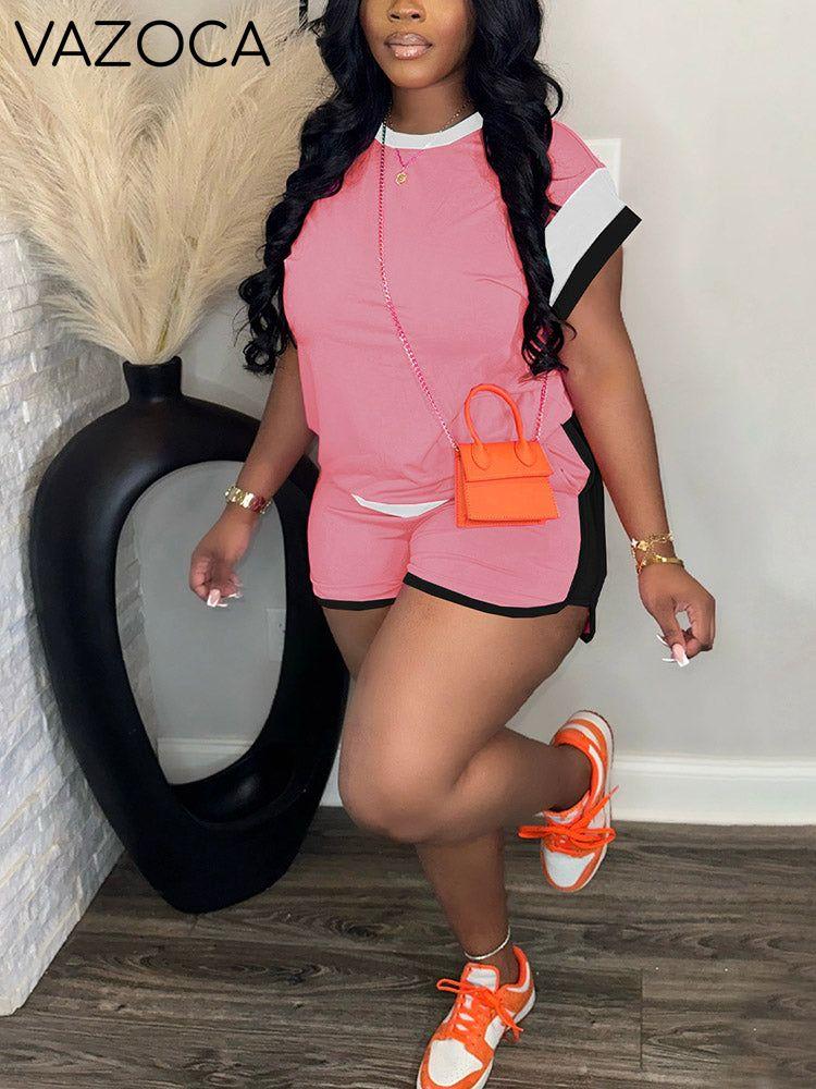Colorblock Shorts Set