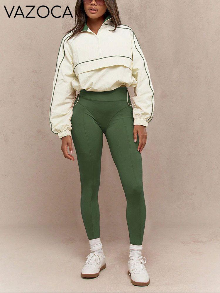 Athletic Jacket & Leggings Track Set