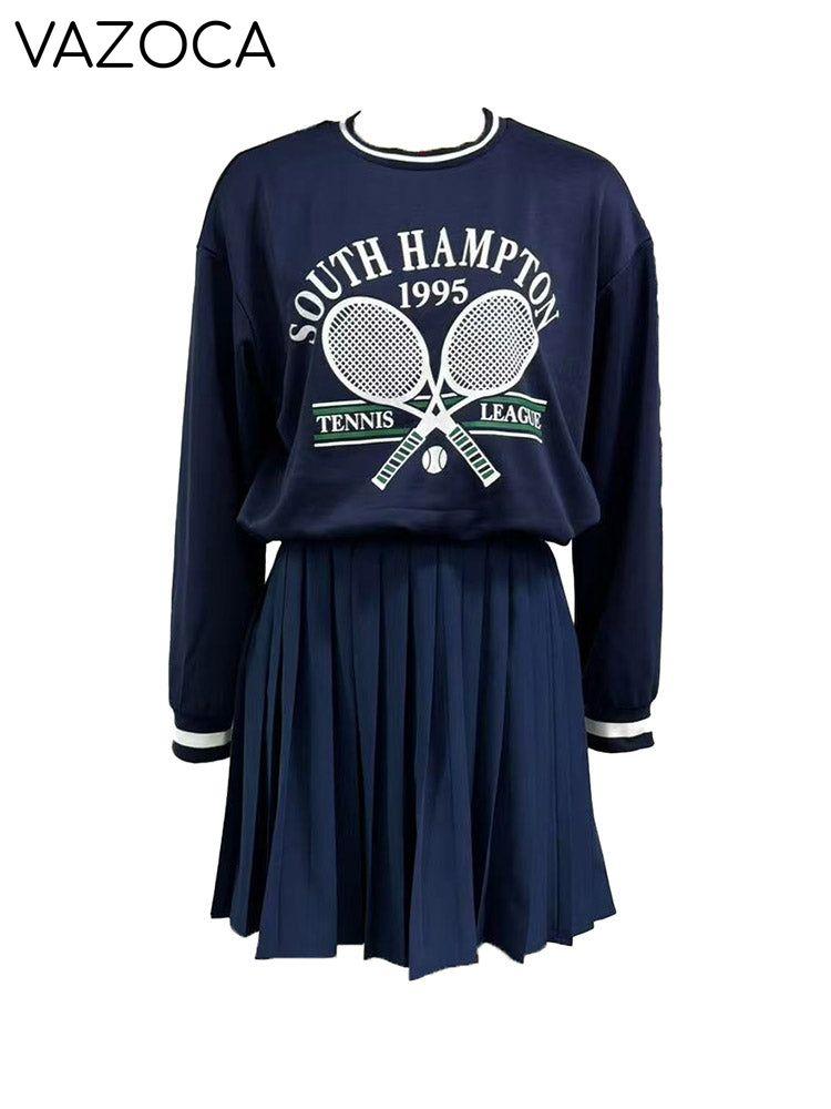 Tennis Club Pleated Skirt Set