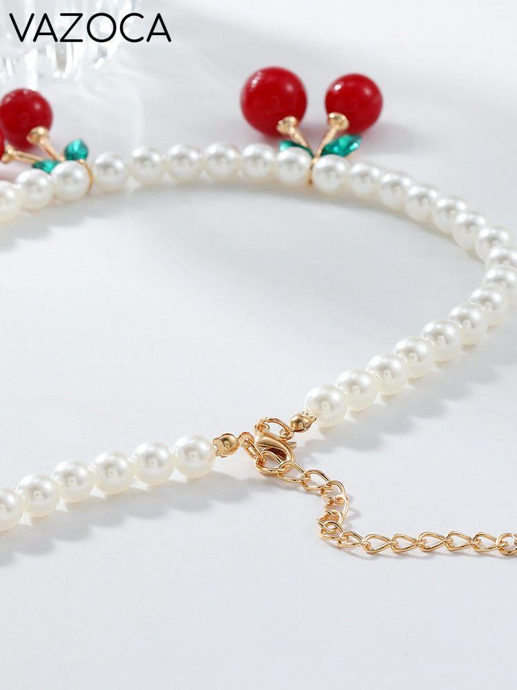 Cherry Pearl Necklace