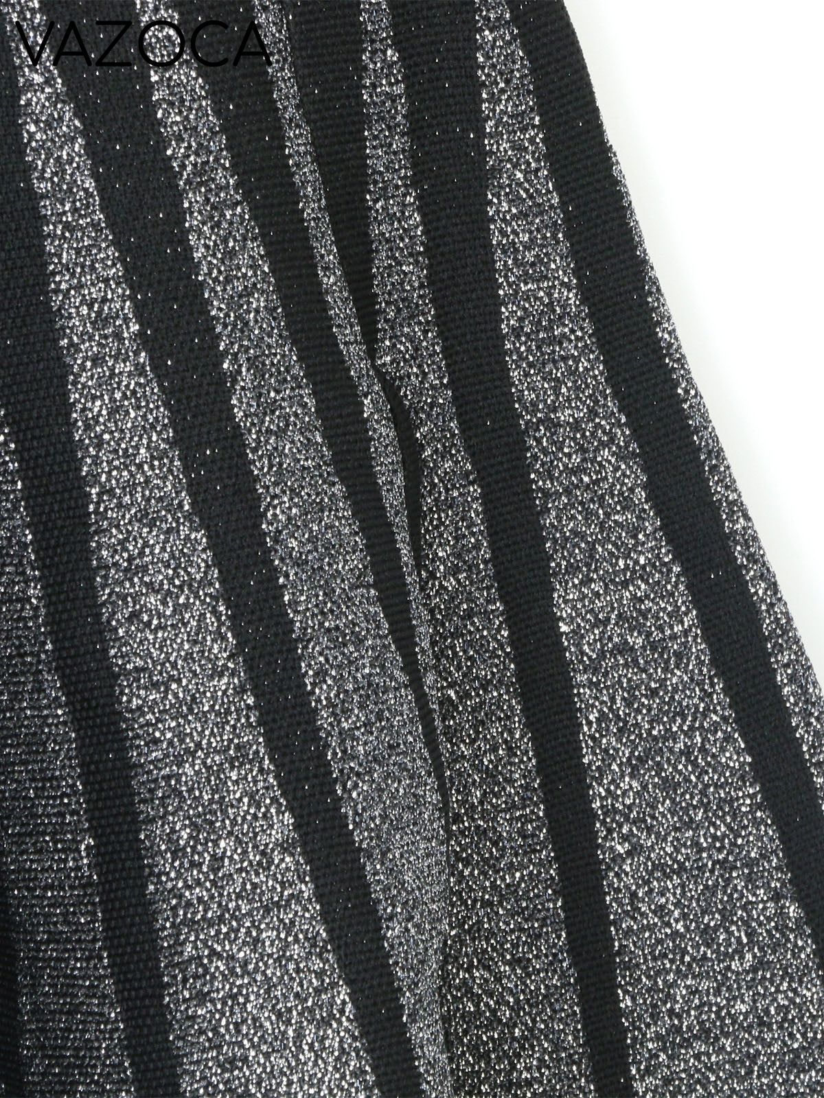 Glitter Knit A-Line Mini Dress