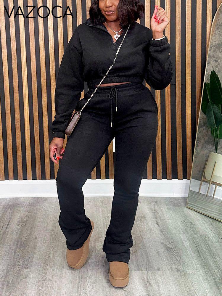 Half Zip Sweatshirt & Jogger Set