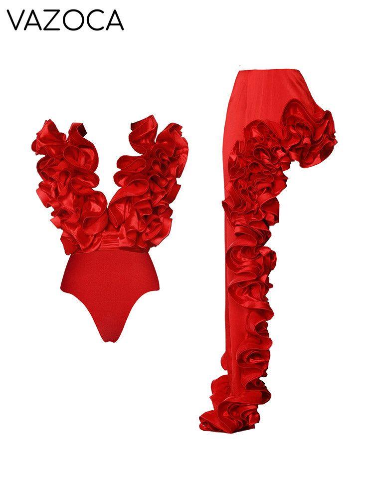 Ruffle Swim Skirt Set
