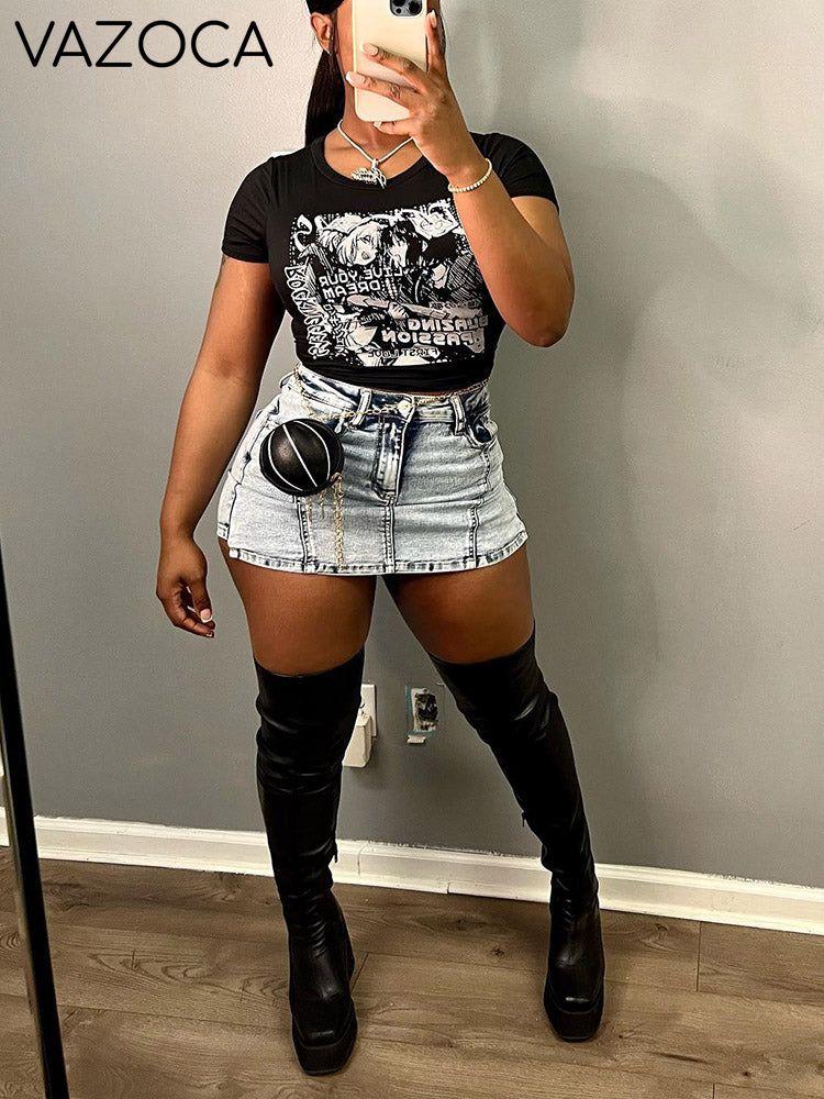Denim Pleated Skort