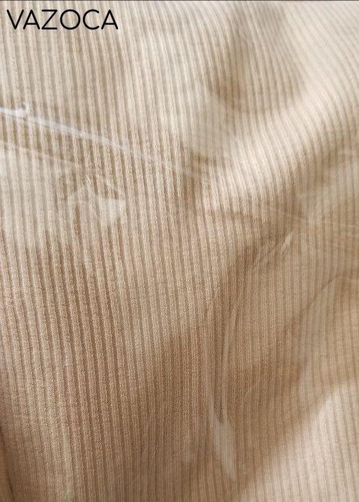 Perfectly Organza Sleeve Dress - Tan