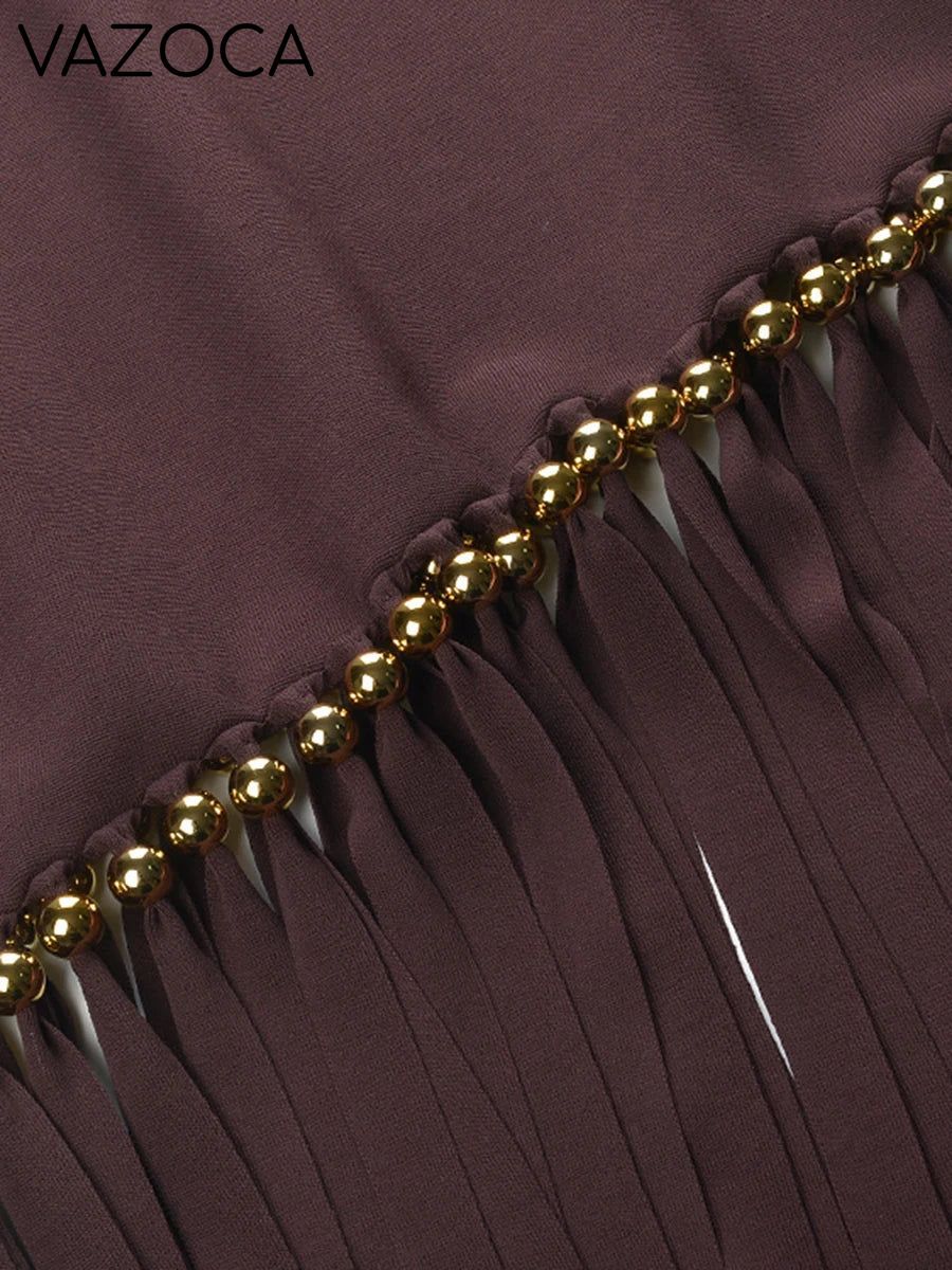 Marline Tassel Midi Dress