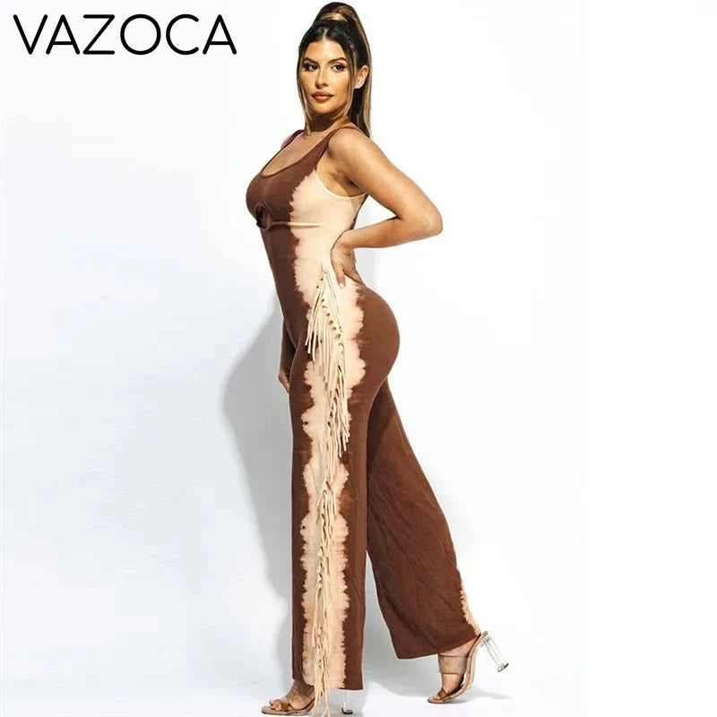 Tassel Hollow Out Jumpsuit