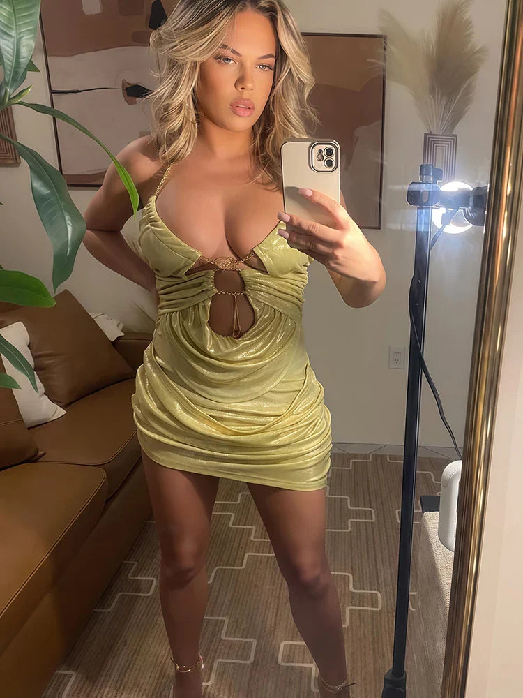 Roxanne Ruched Mini Dress