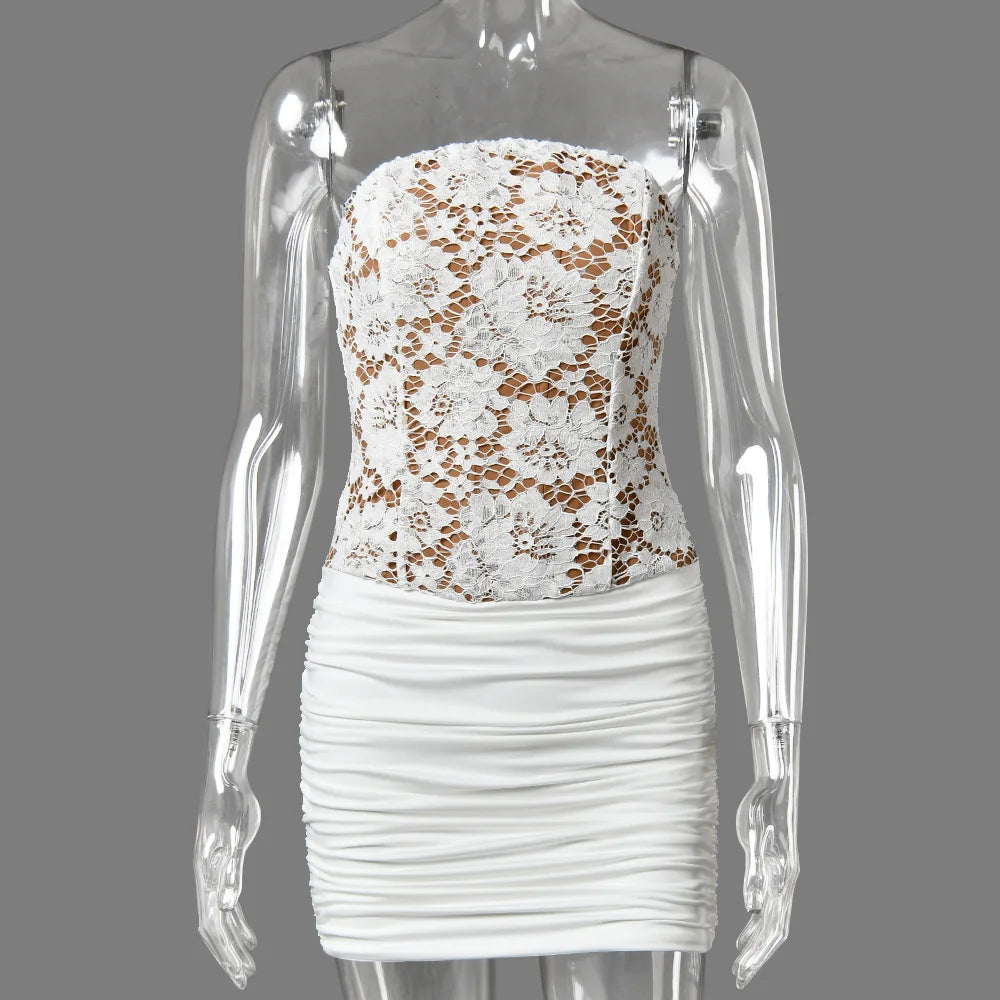 Carolyne Ruched Mini Dress