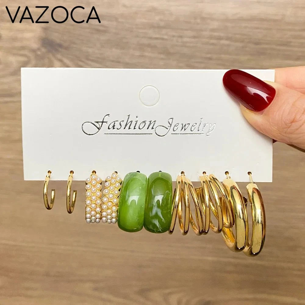 Bohemia Vintage Hoop Earring Set AY 53875