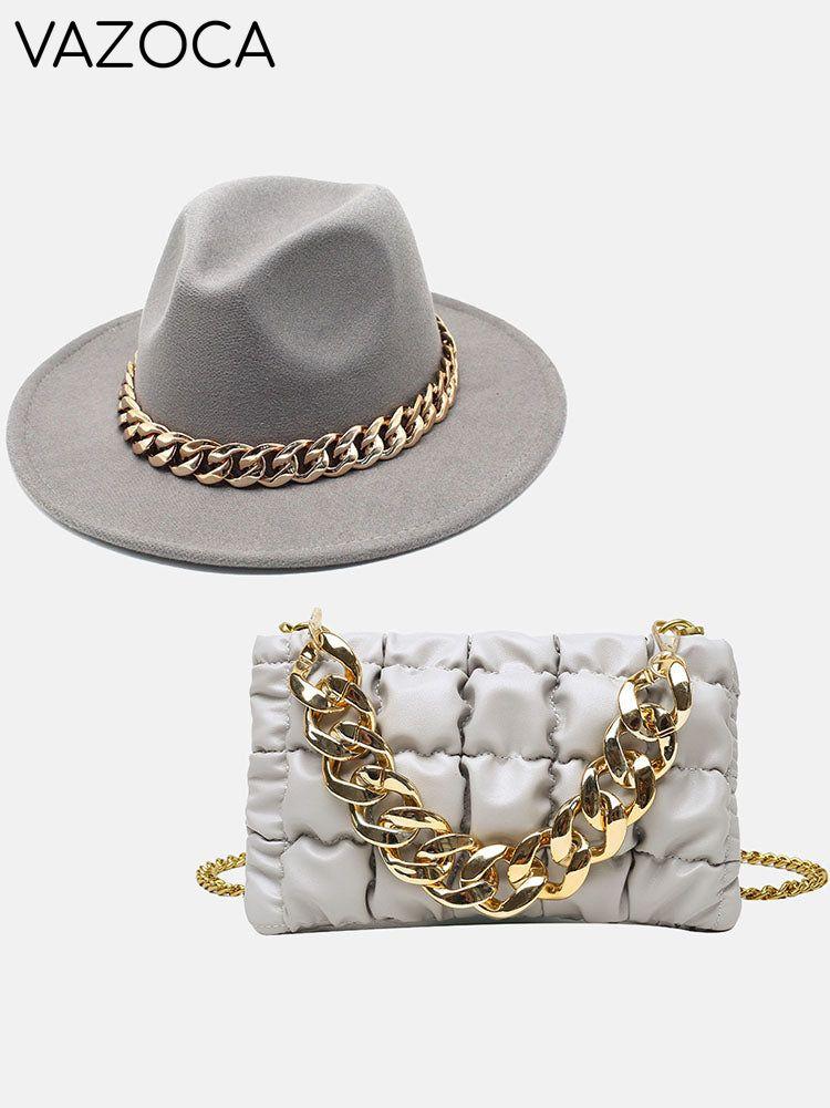 Chain Bag and Matching Hat Set