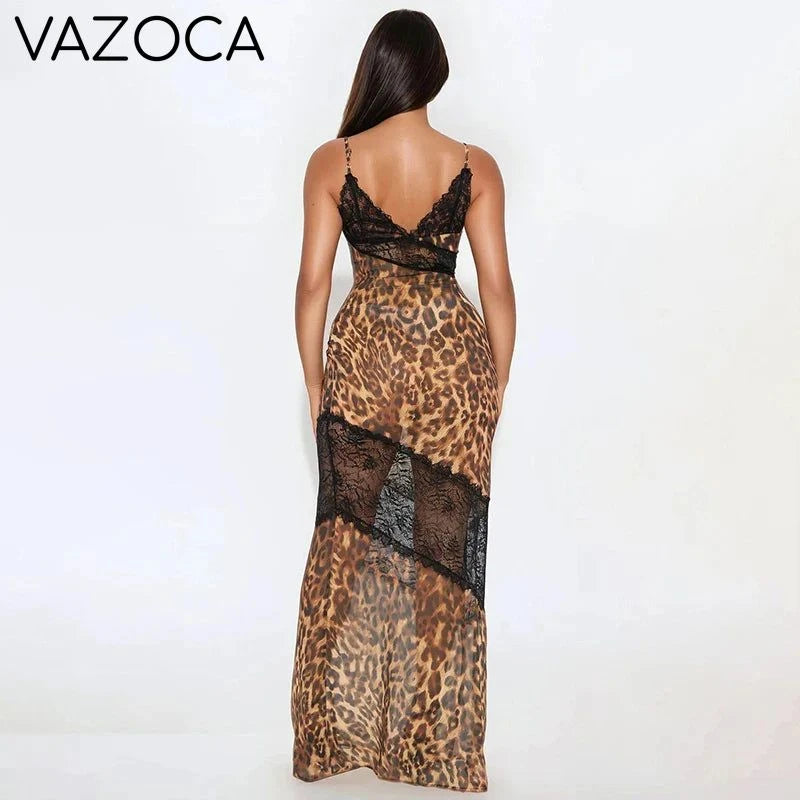 Wild Lace Illusion Dress
