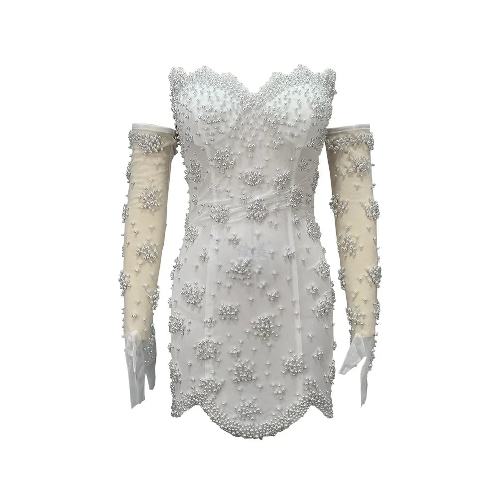 Courthouse Pearl Luxe Mini Dress