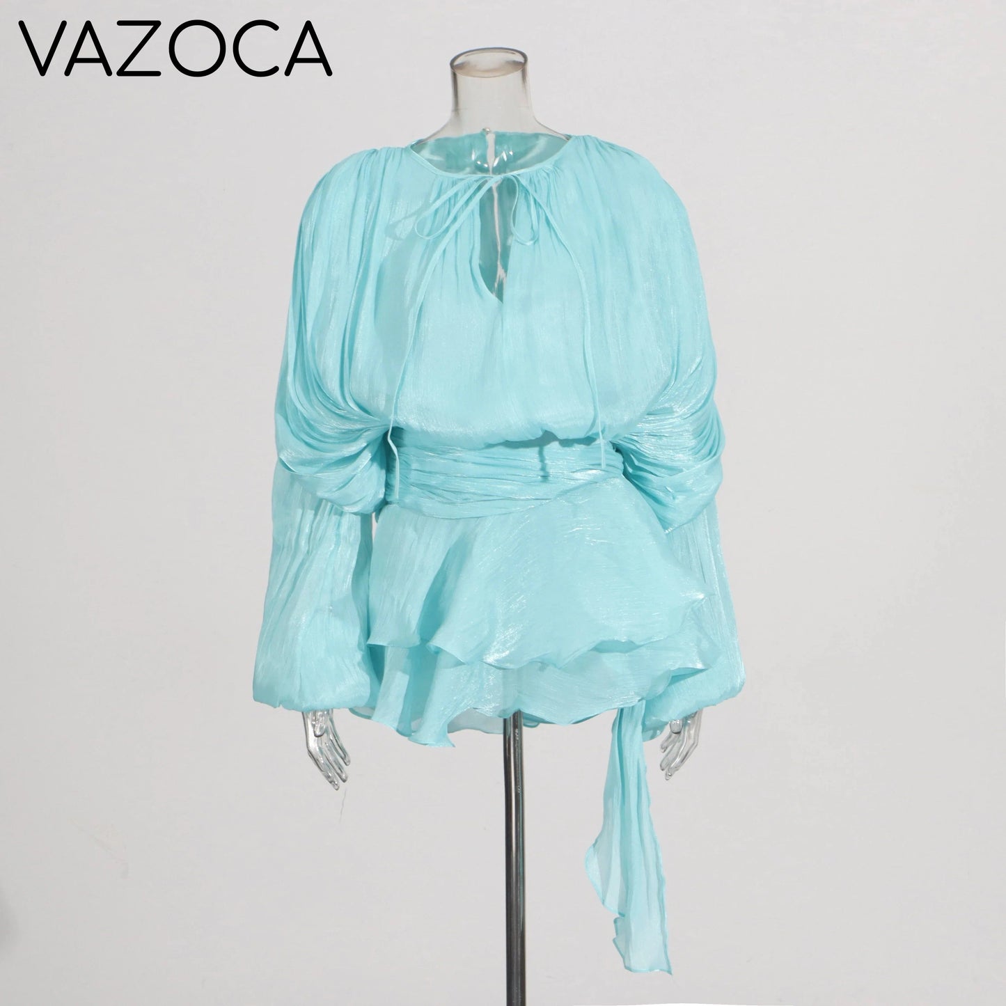 Maritza Tunic Mini Dress LAKEBLUE