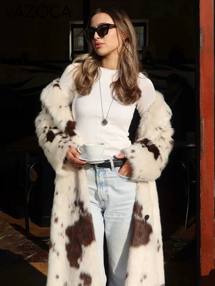 Luxe Tie Dye Fur Coat
