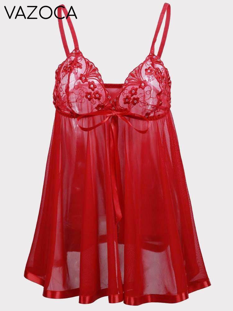 See Through Lace Babydoll Lingerie