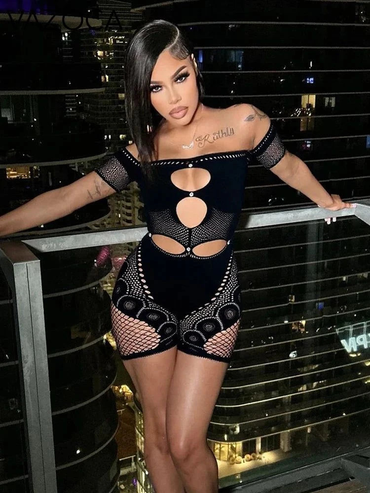 Adriana Mesh Romper