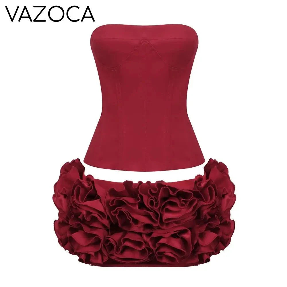 Twilight Ruffle Mini Skirt Set