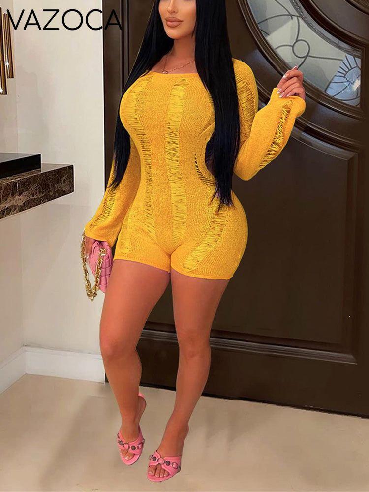 Off Shoulder Backless Romper