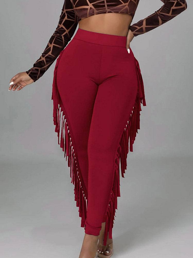 Side Tassel Pants