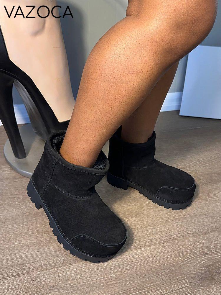 Suede Big Toe Snow Boots