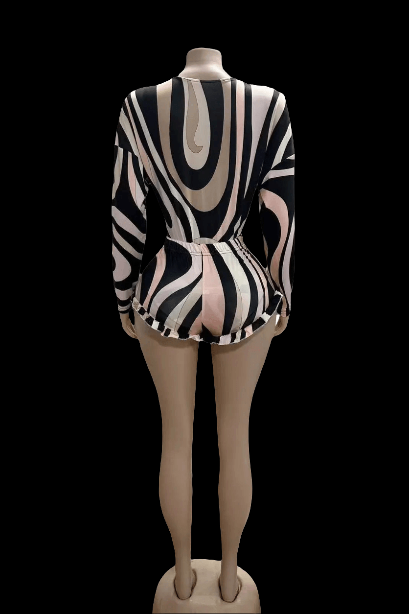 Carli ruffle Short Set
