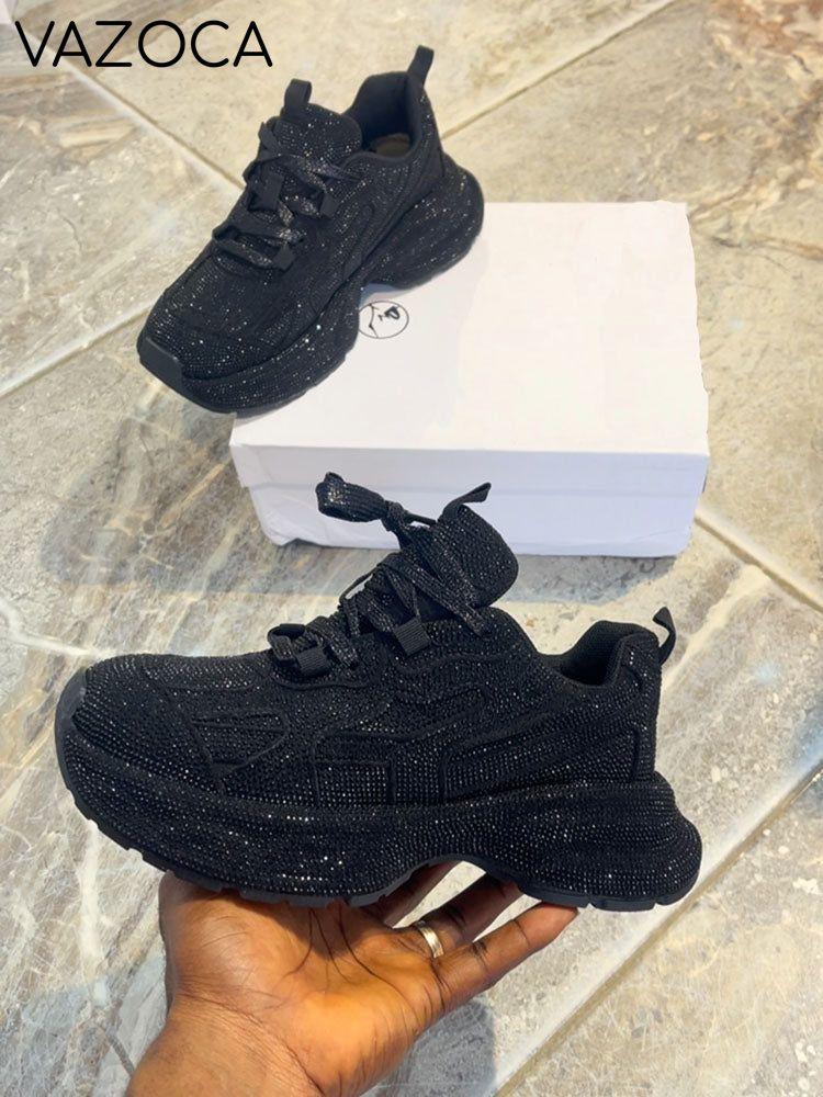 Rhinestone Glitter Sneakers