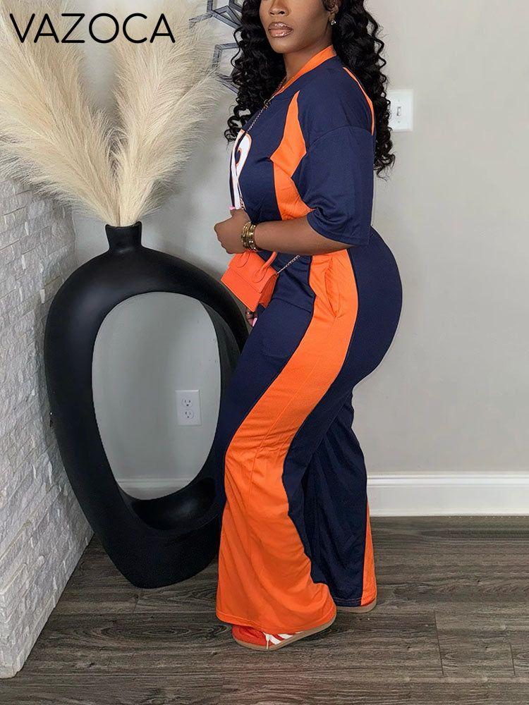 Contrast Jersey Tracksuit Set