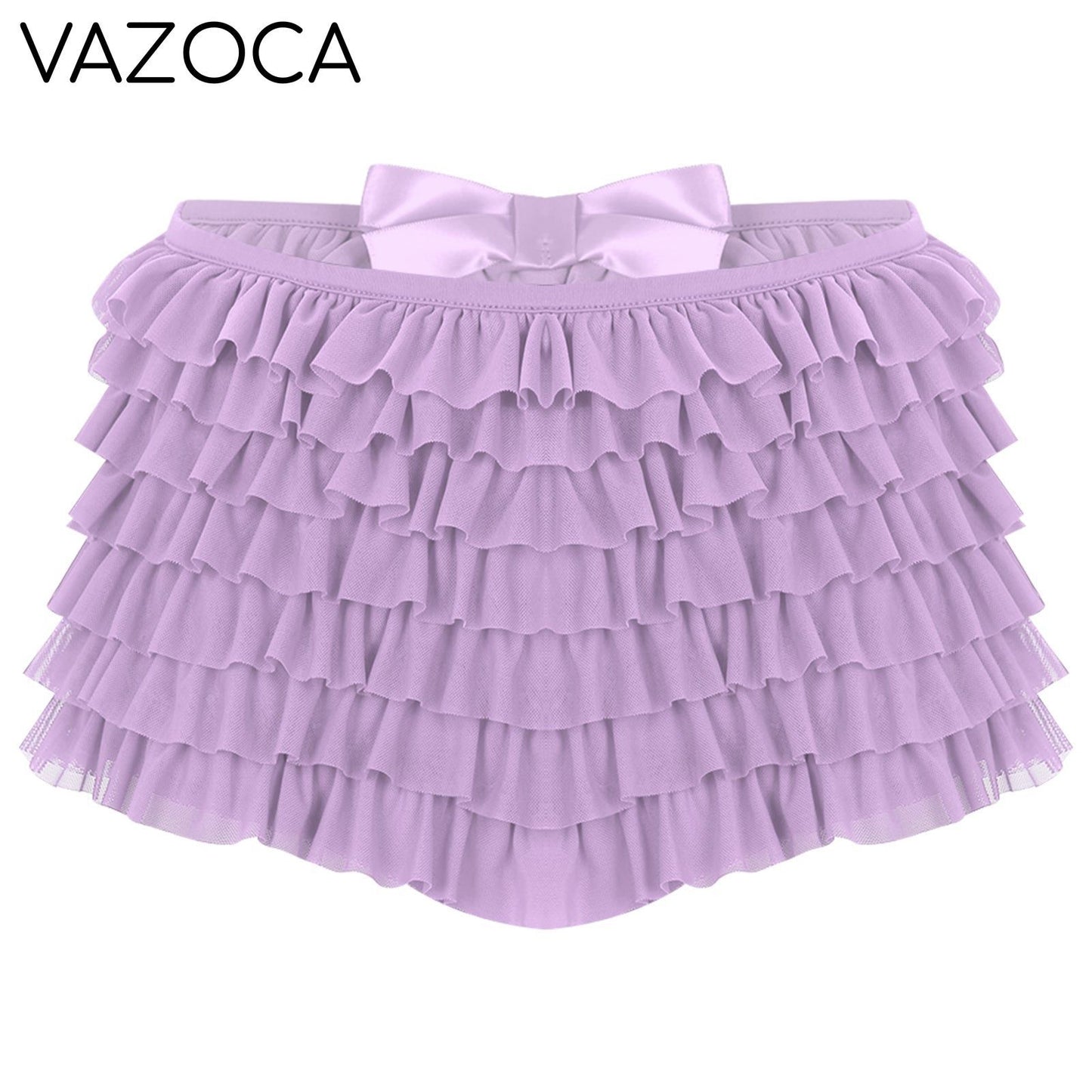 Low Rise Ruffles Tiered Short