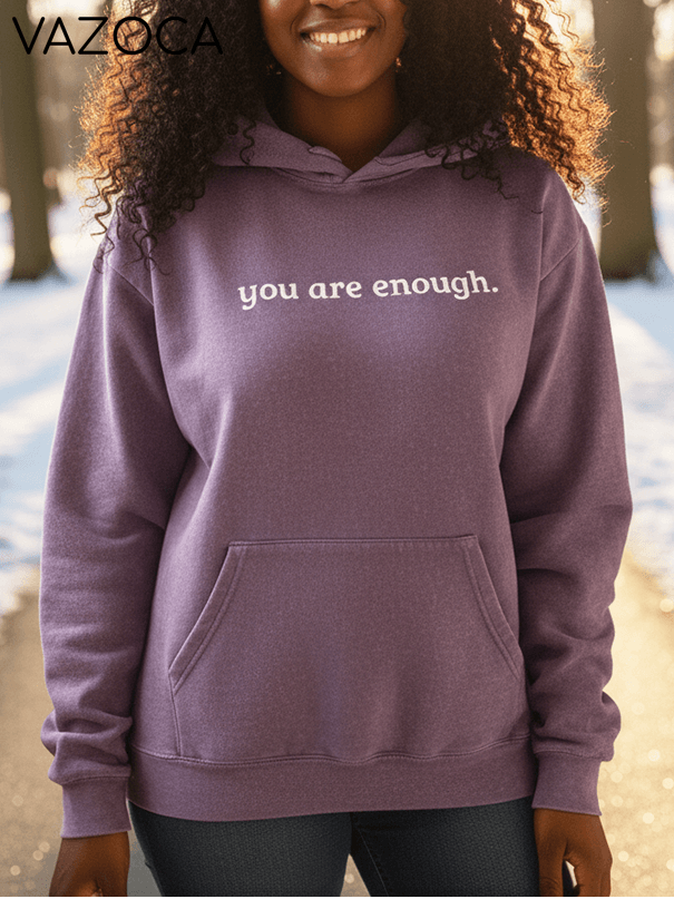 You're enough Vintage-Wash Hoodie