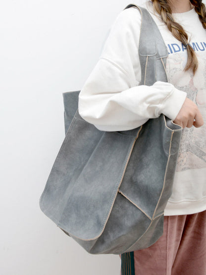 Large Capacity Leather Tote