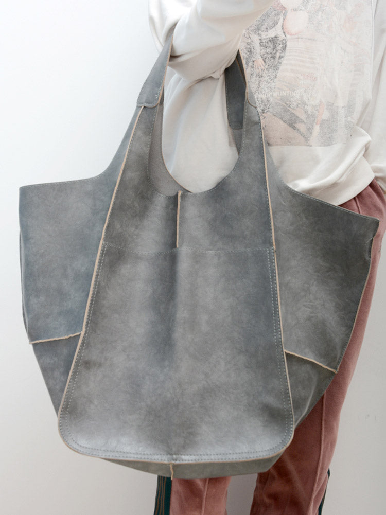 Large Capacity Leather Tote