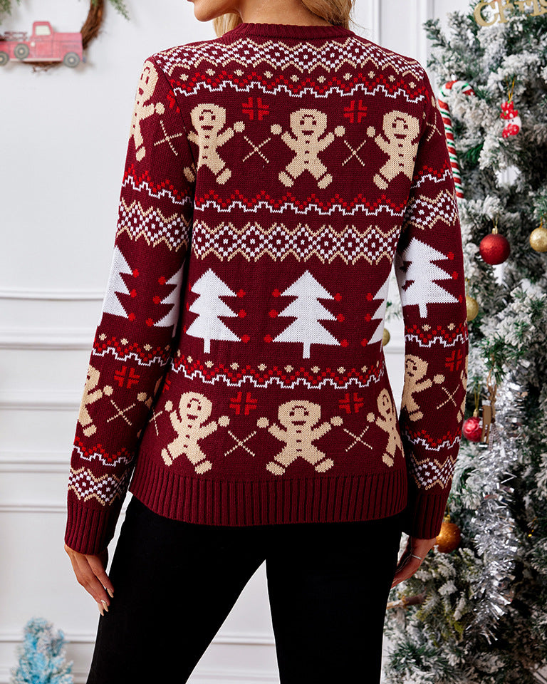 Gingerbread Man Long Sleeve Sweater