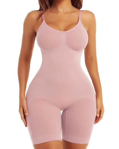 Seamless Bodysuit for Women Tummy Control Body Shaper Pink