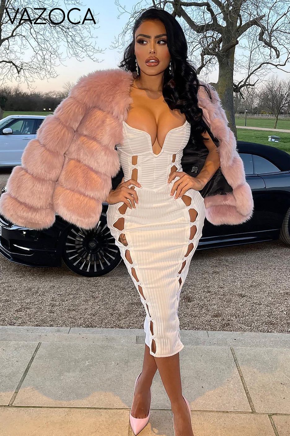 No Cuts Given Bandage Midi Dress