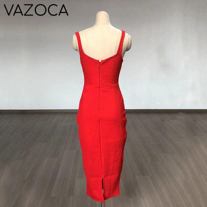No Cuts Given Bandage Midi Dress