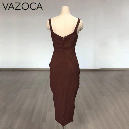 No Cuts Given Bandage Midi Dress
