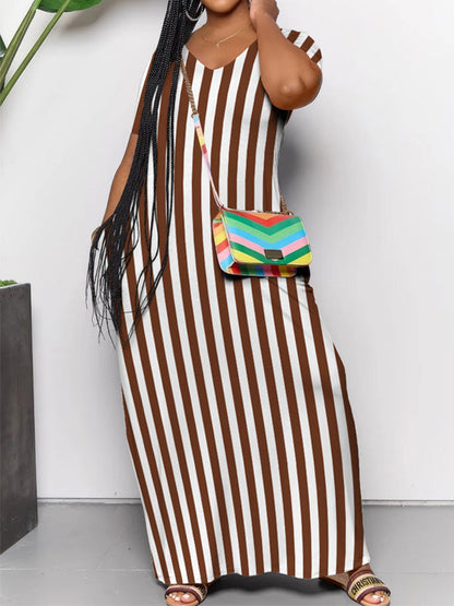 Morchique Stripe V-Neck Dress