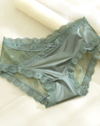 Silk Antibacterial Lace Panties