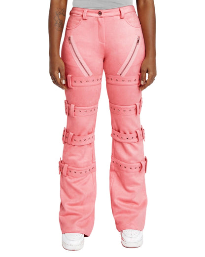 Women Kiri Pant With Belt Pink