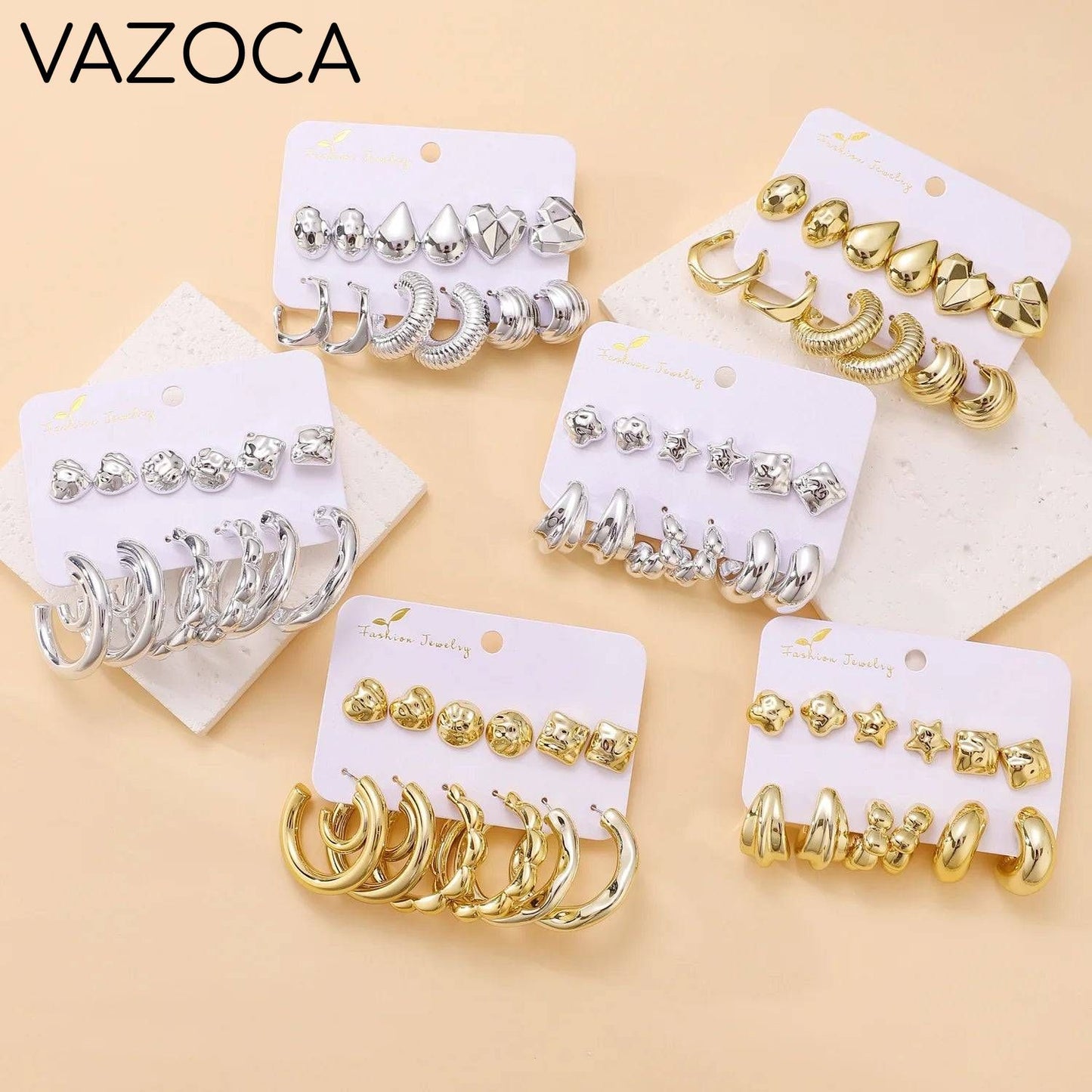12Pcs Vintage Earrings Set