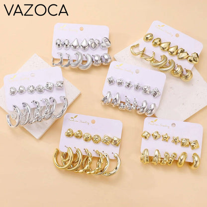 12Pcs Vintage Earrings Set
