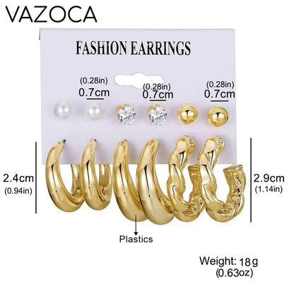12Pcs Vintage Earrings Set