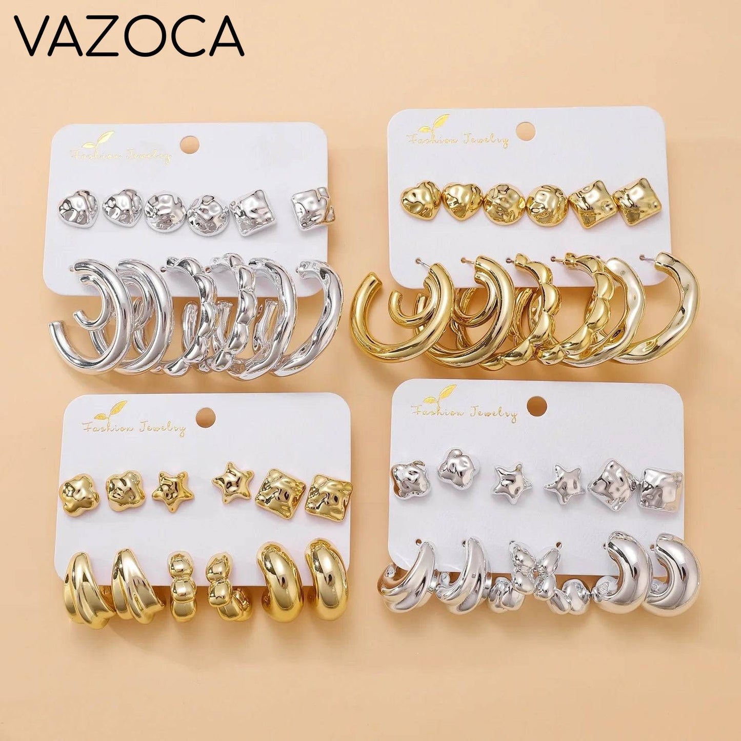 12Pcs Vintage Earrings Set