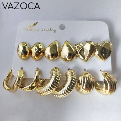 12Pcs Vintage Earrings Set
