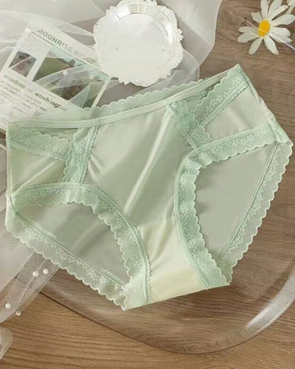 Soft Comfortable Seamless Sexy Underwear LightGreen