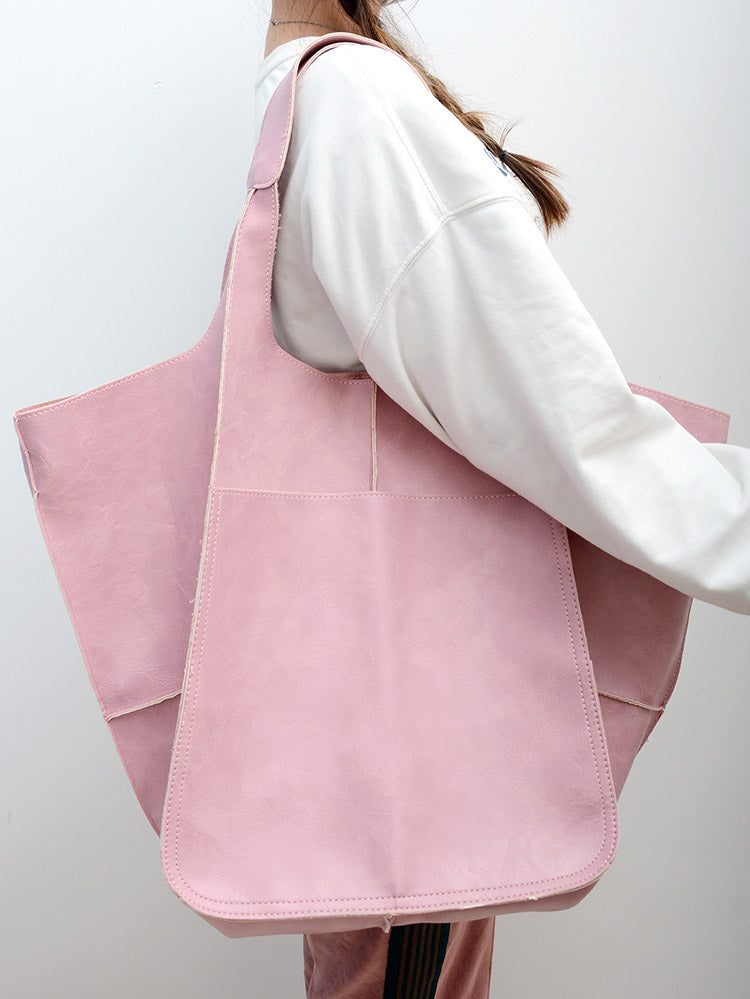 Large Capacity Leather Tote