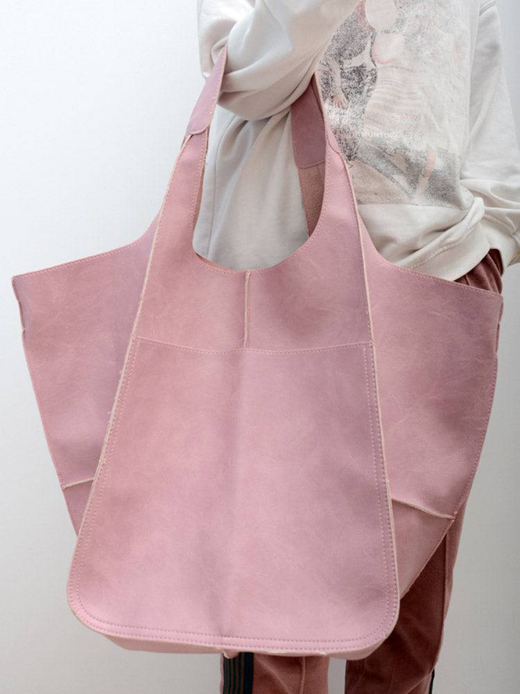 Large Capacity Leather Tote